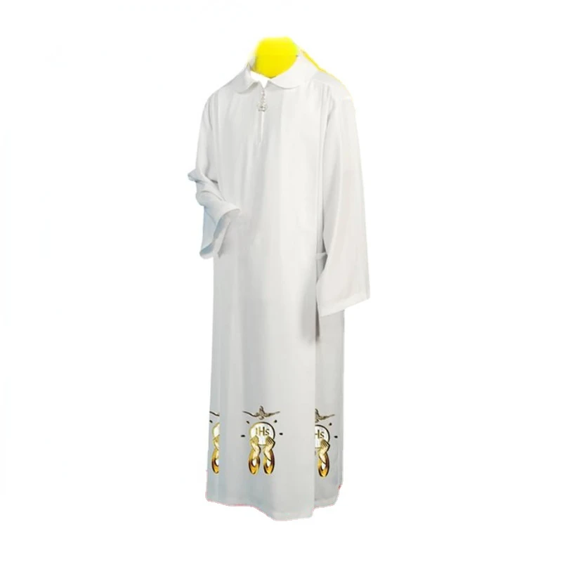 

Clergy Alb Church Garment Priest White Vestment Worship Albs Robe Gown Clerical Liturgical Clothing Pastor Priester ALB