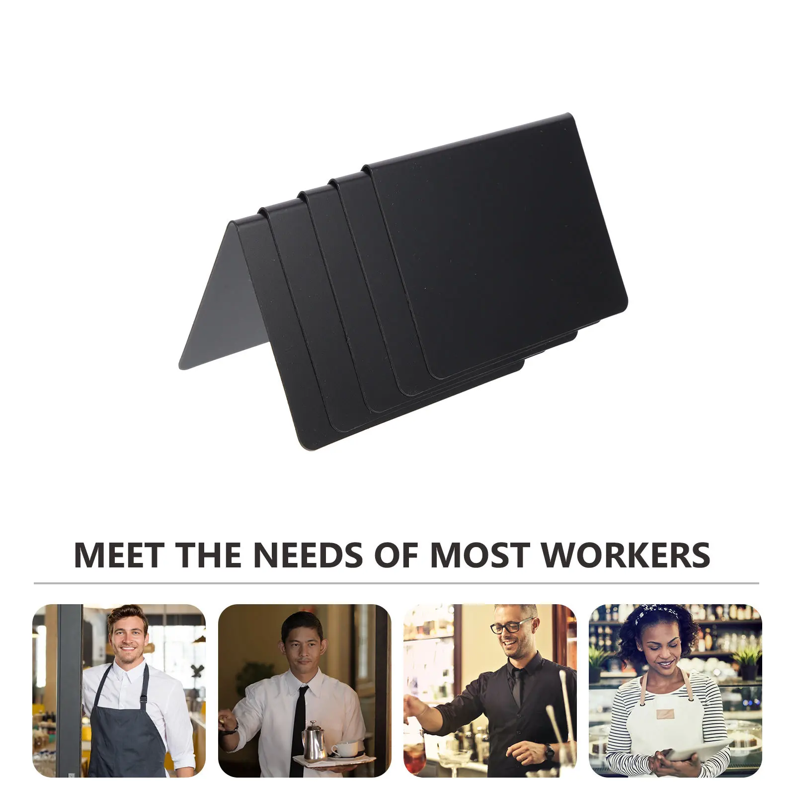 

10Pcs Desktop Chalkboard Sign Acrylic Erasable Small Memo Boards for Restaurant Cafe Hotel Office Sign Board Chalkboard Erasable