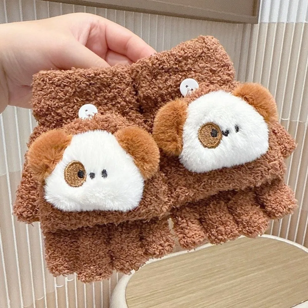 

4-10 Years Old Cute Warm Kids Winter Gloves Coldproof Candy Color Children Mittens Thicken Windproof Knitted Gloves Toddler