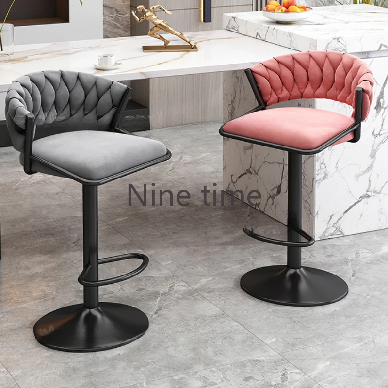 

Mid Century Furniture Kitchen Stool Metal Chairs Armchair High Chair Tabouret Design Salon Comfortable Iron Barbershop Breakfast