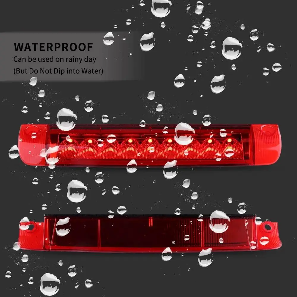 Красный светодиодный стоп-сигнал для Corolla 09-13 с спойлером, 08-20 Sequoia, 08-13 Highlander и 06-12 RAV4