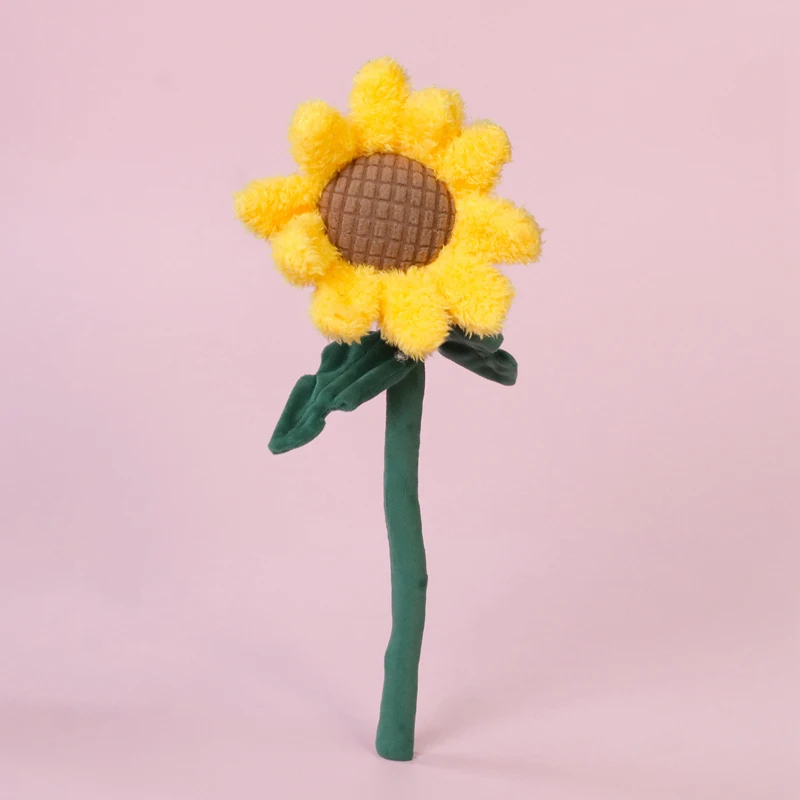 Artificial Flower Stuffed Bouquet Toy Plush Heart Sunflower Rose Tulip Cute Animal Bee Ladybug Mother’s Day Birthday Gifts