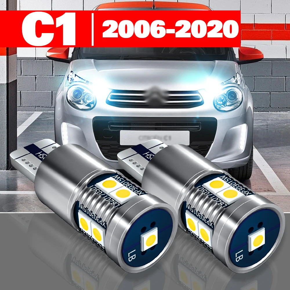 Para citroen c1 2006-2020 2 pçs led luz de estacionamento acessórios da lâmpada 2010 2011 2012 2013 2014 2015 2016 2017 2018 2019