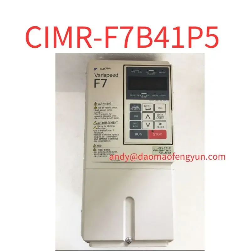 

Second-hand frequency converter CIMR-F7B41P5 380V 1.5KW test OK