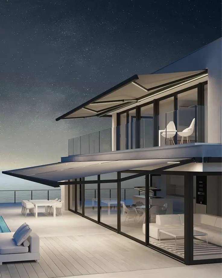 

Wholesale Modern Designed Awning Outdoor Patio Furniture Set High Quality Waterproof Canopy Shades Retractable Toldos for Garden