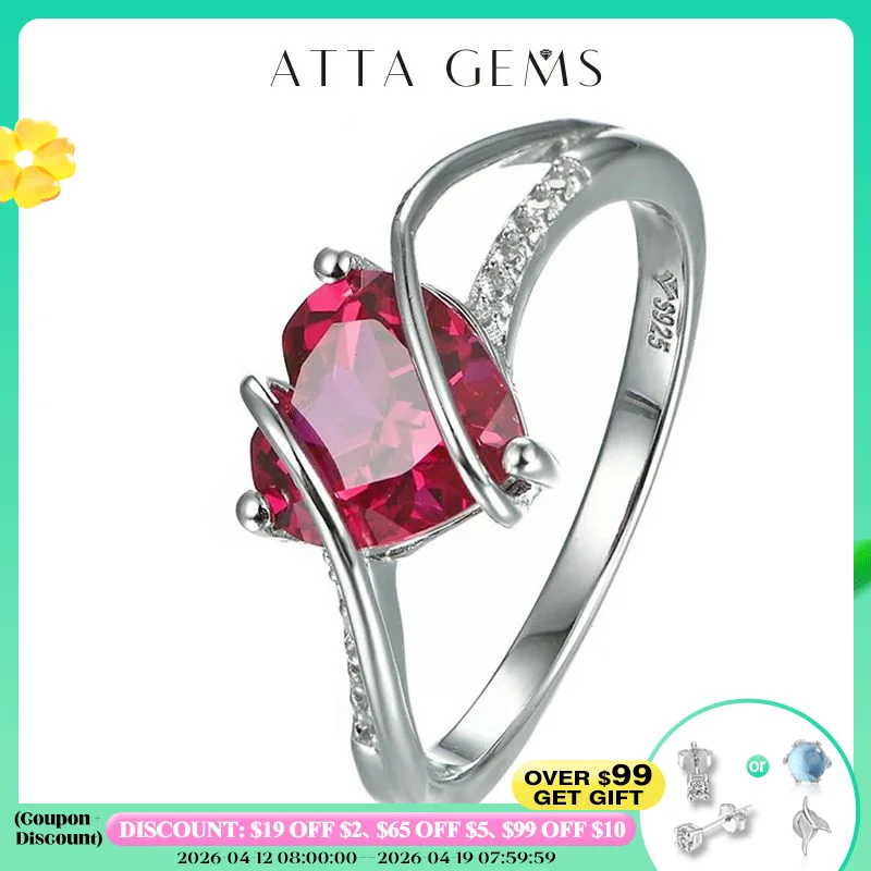 

Кольцо серебряное в форме сердца, 2,5 карат