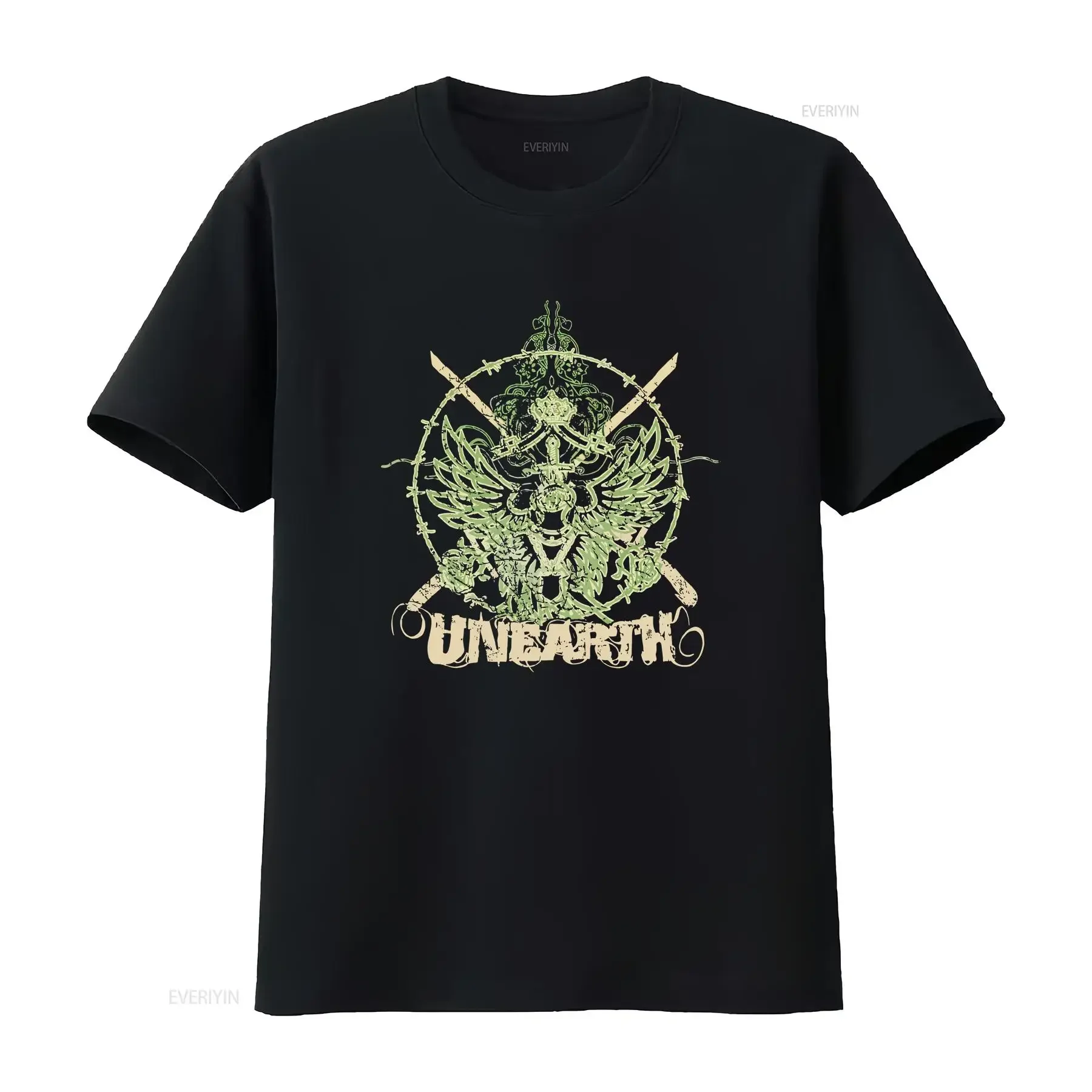 UNEARTH Band metalcore T Shirt remake full sizes TE6002 long or short sleeves vintage Washed Soft Stretched Unisex Stylish