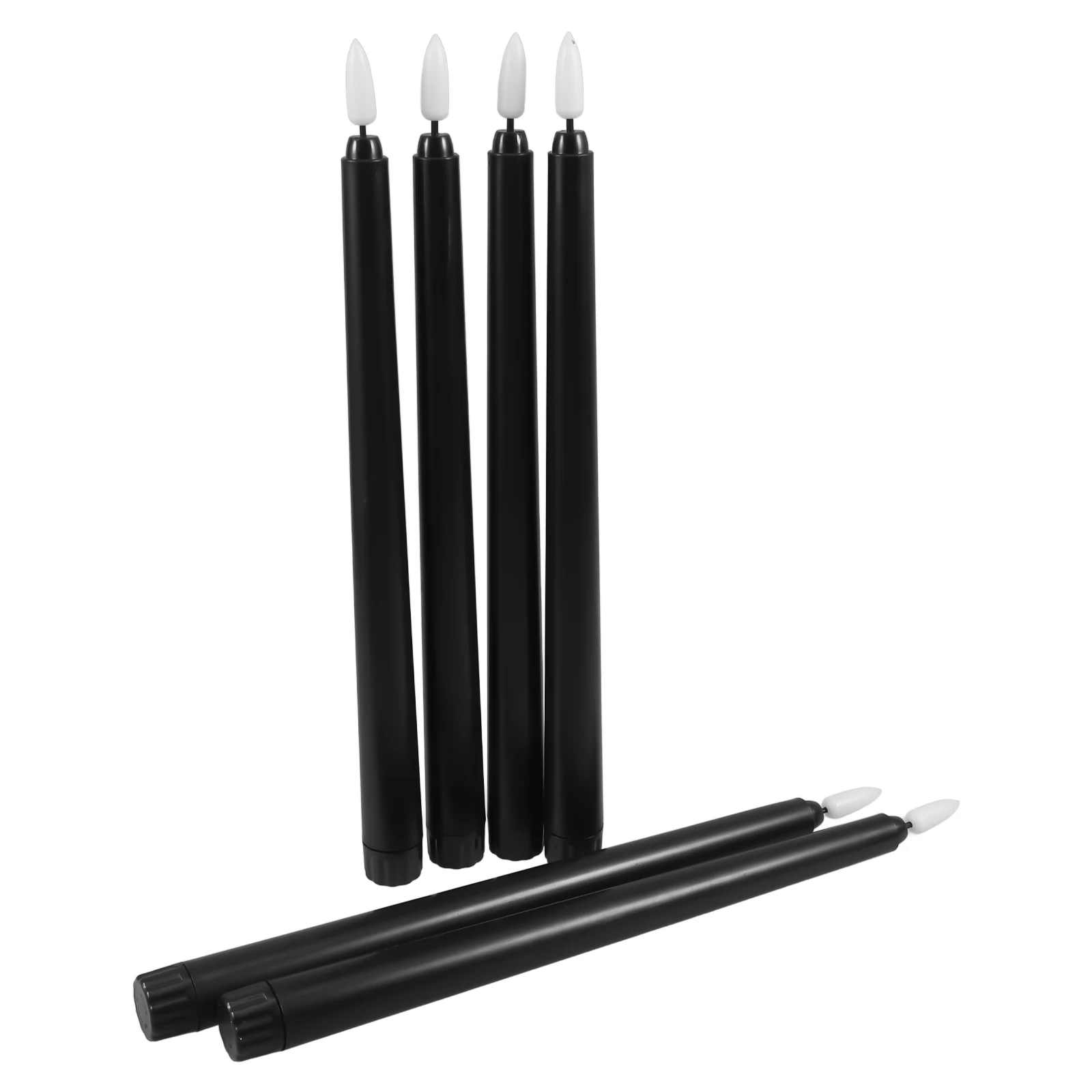 6 قطعة مصابيح شموع LED للهالوين أضواء LED كهربائية عديمة اللهب إبداعية للمنزل والمطبخ وغرفة المعيشة #1