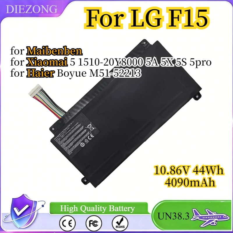 

For LG 15U370 F15 40064155 Laptop Battery 44Wh for Maibenben for Xiaomai 5 1510-20Y8000 5A 5X 5S 5pro for Haier Boyue M51-52213