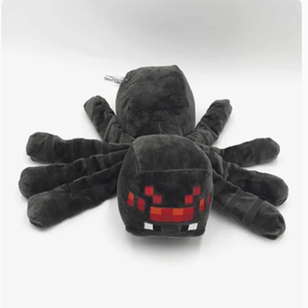 Juego de 16cm, juguetes de peluche de araña MC, animales suaves de peluche, muñeca de juguete para niños, regalos