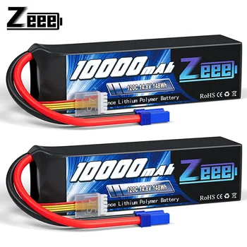 1/2 unità Zeee 4S 10000mAh Lipo Batteria 14.8V 120C Softtcase con spina EC5 per RC Car Buggy Tank Train RC Racing Hobby Modello Parti