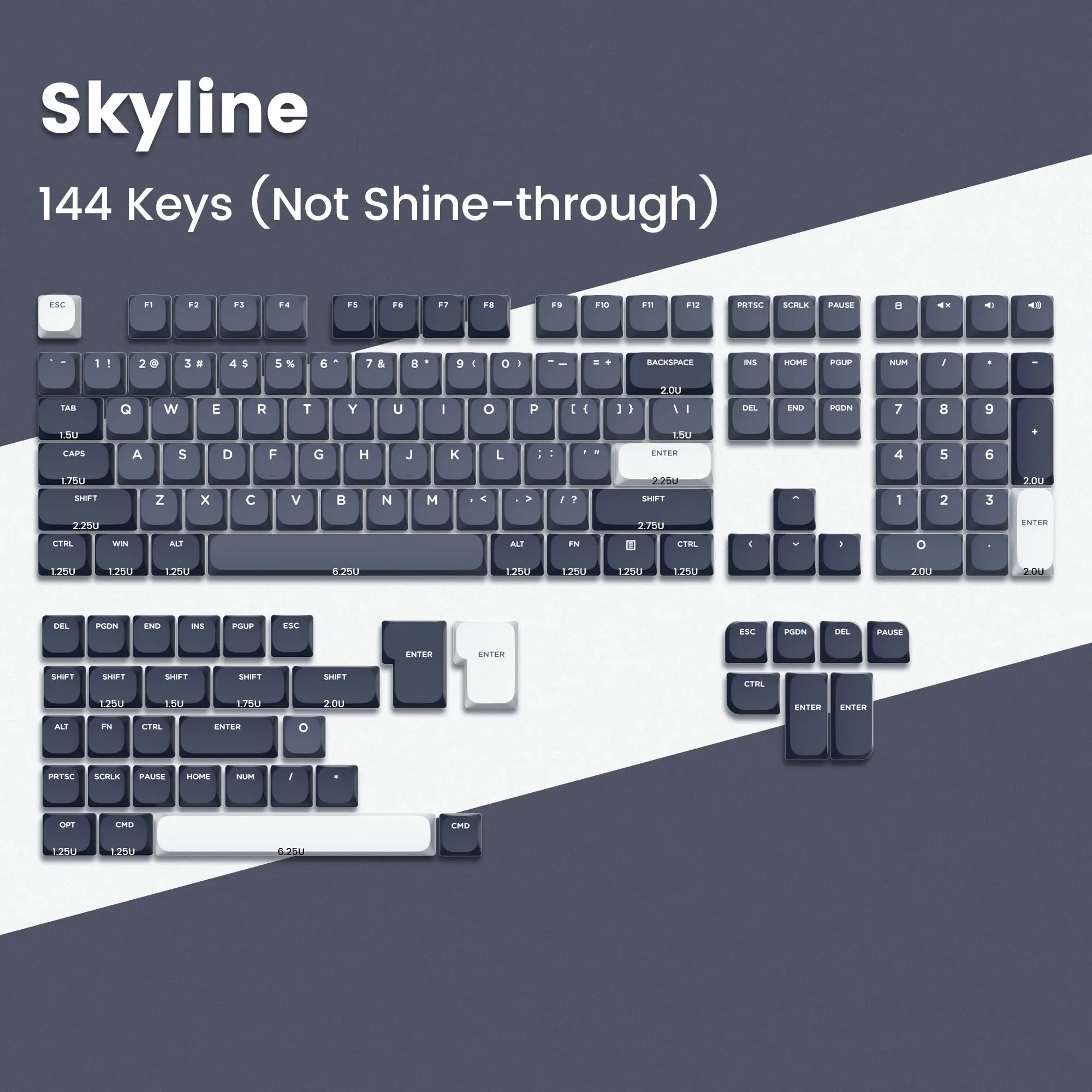 Imagem -04 - Personalizado Double Shot Slim mx Keycaps Low Profile Pbt Keycaps para Gateron Cherry mx Teclado Mecânico Gaming Switches 144 Chaves