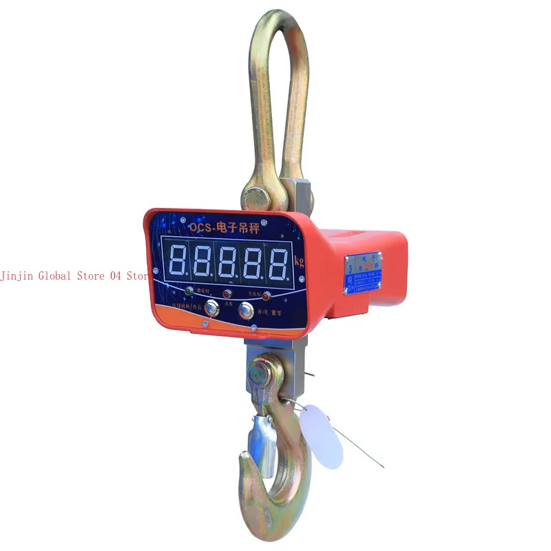 Electronic lifting scale high precision 3 tons 1t2t3t5t10t15t wireless large tonnage 30t hook scale