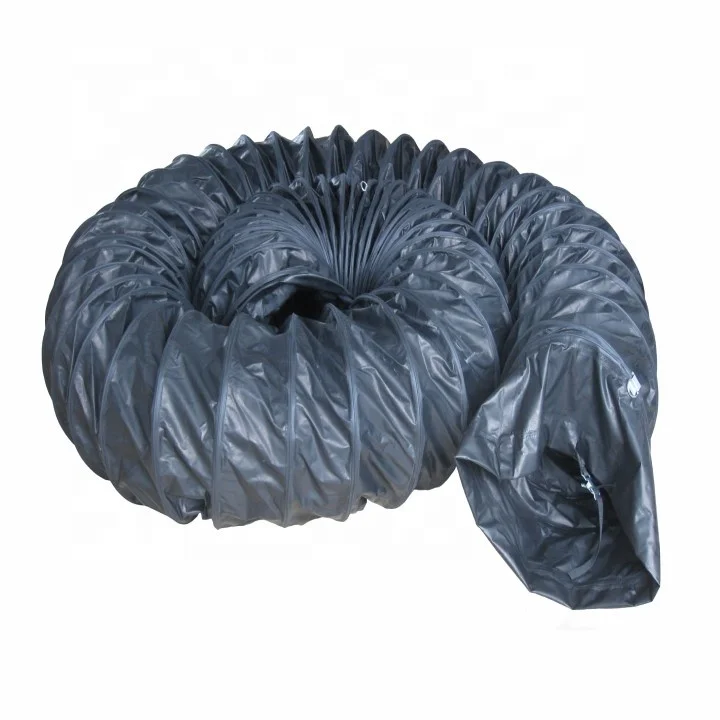 16 Inch Conductive Explosion Proof Flex Ducting Fire Retardant Anti Static Conductive PVC Flexible Duct