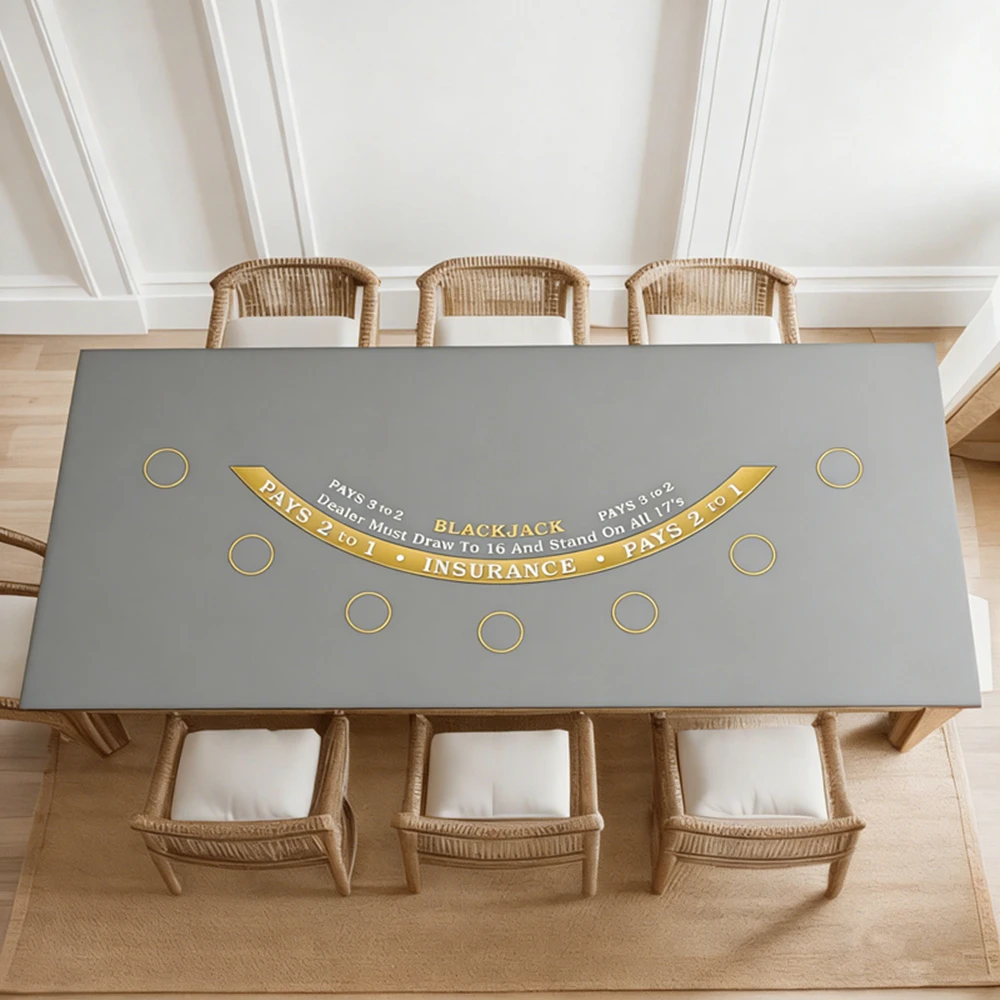 

Коврик для карточной игры в блэкджек, покерный коврик для казино, противоскользящая резиновая скатерть для покера, коврик для игры в Техасский Холдем, скатерть для игрового стола, различные размеры