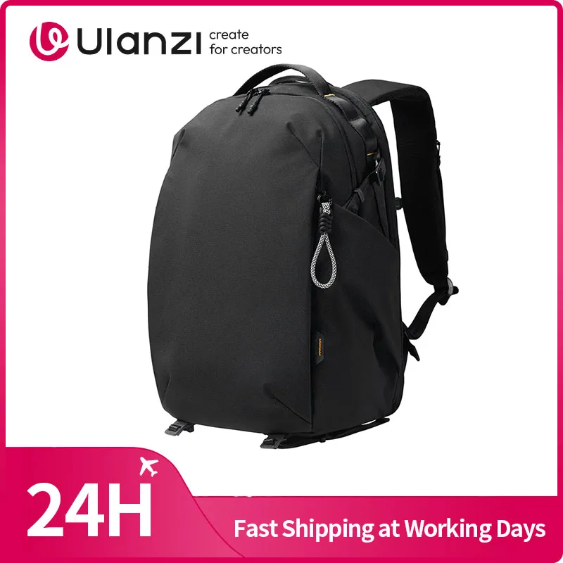 Ulanzi YY038 Urban Travel Backpack V2 22L Rucksack für Kamera und Laptop mit Trennwand + Multi-Taschen-Design für Outdoor-Reisen