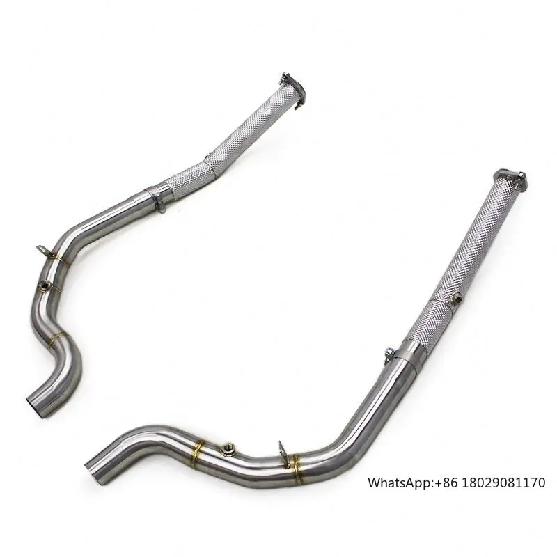 Delfa Sport Downpipe di scarico dritto per Land Rover Range Rover L405 Vogue 5.0 v8 2009-17 Collettore tubo di scarico in acciaio inossidabile