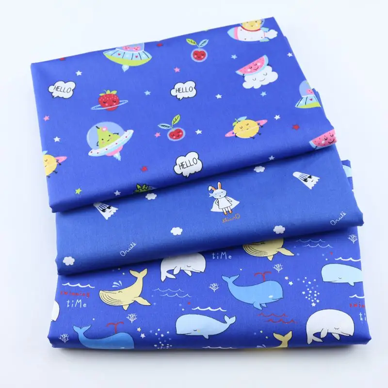 Newborns Baby's Bag of Cloth, Sleeping Bag Cloth Printed Fabric Fruit Whale Cartoon Pure Cotton Children Fabric Plain Warp