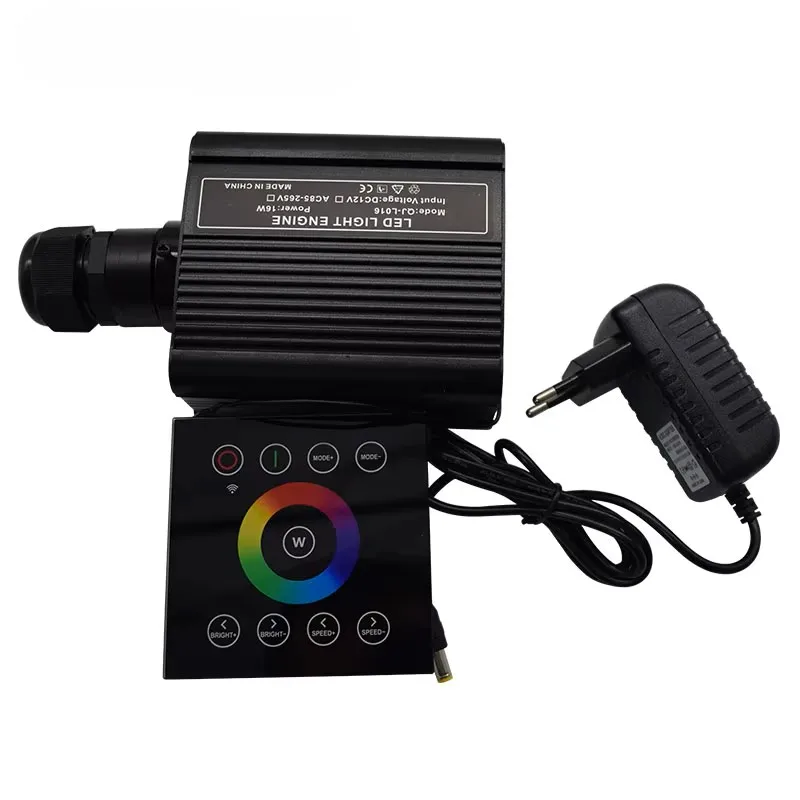 1X  DC12V RGBW LED 16W fiber optic light engine driver with 2.4G wireless wall switch touch controller