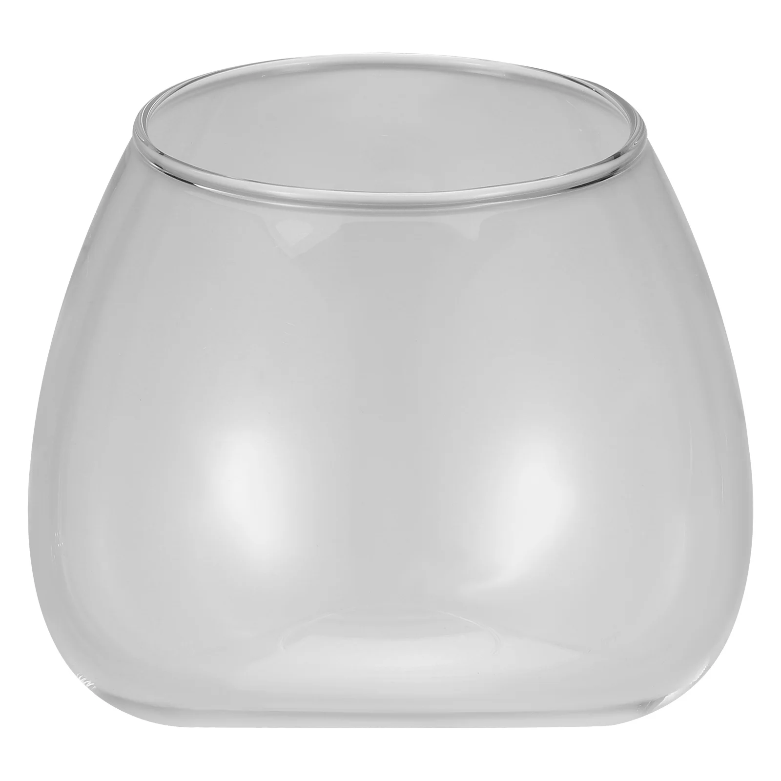 

1Pcs Microlandschaft Terrarium Succulent Plant Vase Transparent Thickened Bevel Flower Glass Container for Indoor Outdoor Micro