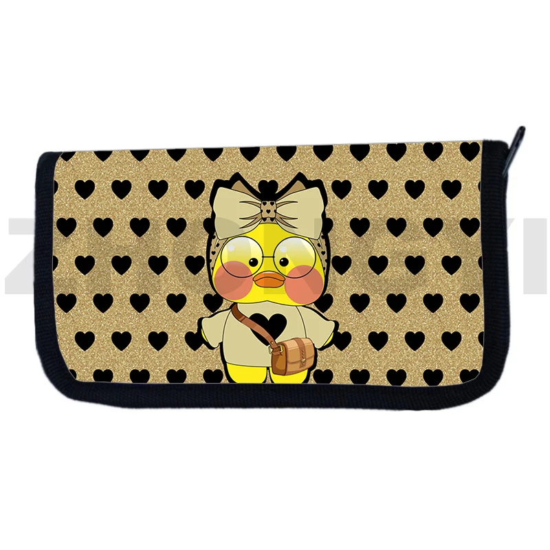 Korean Style Cartoon Lalafanfan Duck 3D Wallet for Men Lovely Duck Handbags for Women Kids Canvas Coin Purse Urban Money Bags