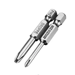 BROPPE 2Pcs Screwdriver Bit Set 50mm Tri-wing Electric Drivers Magnetic Y Tip Head Y3 Y4.5 Screwdriver Drill Bit