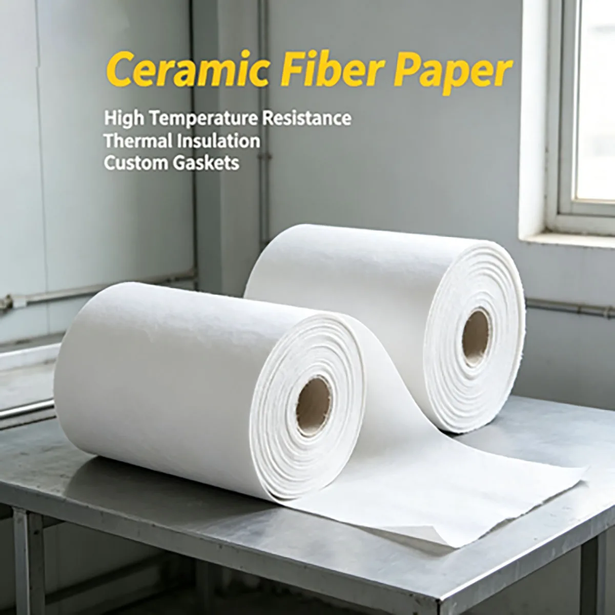 High Temperature Resistant Ceramic Fiber Paper Gasket, Aluminum Silicate Fireproof Insulation Paper, Flame Retardant Sealing Mat