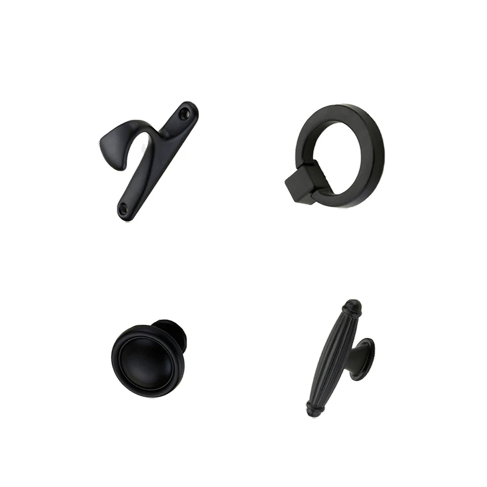 

5pcs Cabinet Aluminum Alloy Modern Style For Bathroom Wardrobe Drawer Practical Grab Handle Door Office Bar Hotel Use