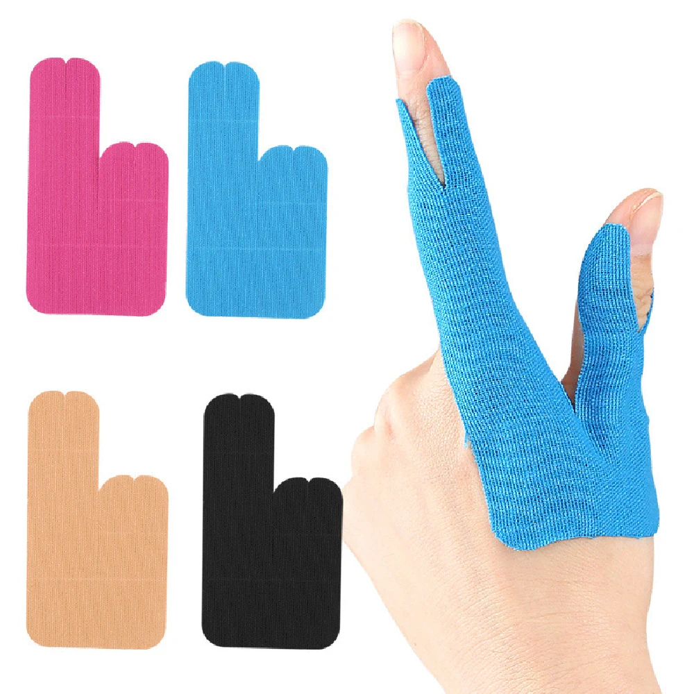 10/20/40PCS Precut Finger & Thumb Kinesiology Tape, Stretch Elastic Bandage, Finger Support Wrap for Billiards and Daily Sports