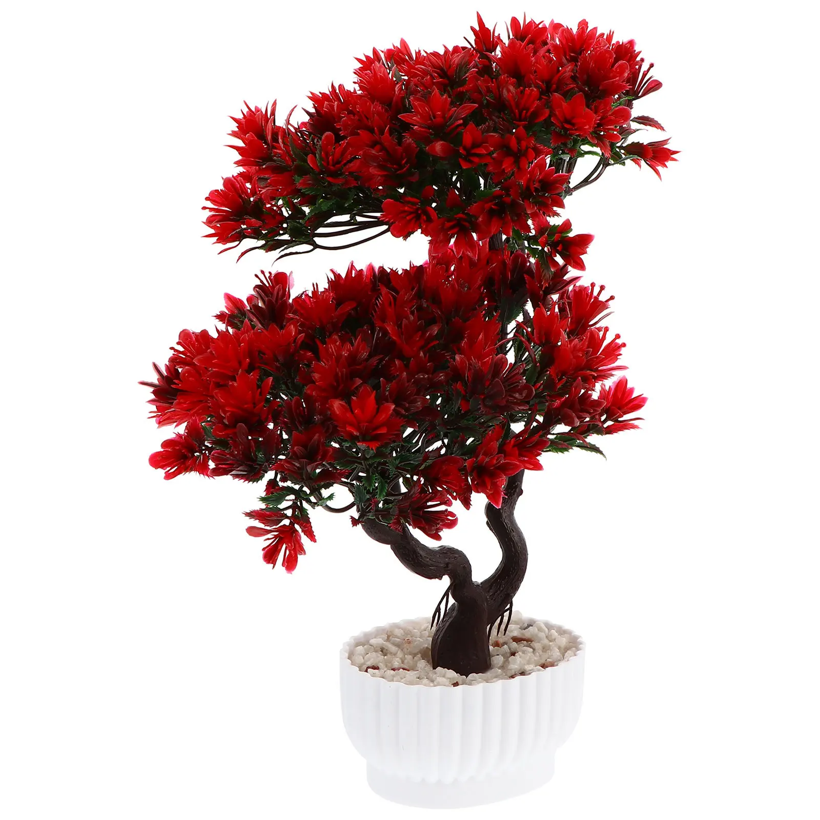 

Simulation Bonsai Adornment Fake Plant Pot Lifelike Potted Plant Unique Meaning Bright Colorful Easy Maintain Living