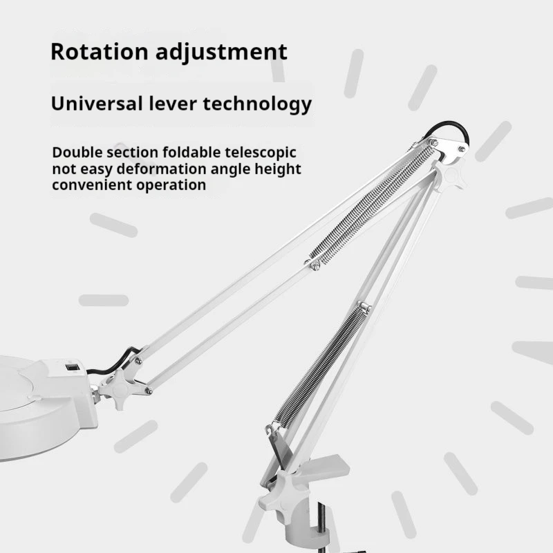 Lupa con luz LED con clip, lente óptica de alta definición 30X, sin mareos, mantenimiento electrónico y belleza