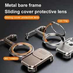 Oatsbasf Magsafe Magnetic Phone Case for iPhone 16 15 Pro Max w/ Camera Cover Shockproof Phone Bumper Wireless Charging Case