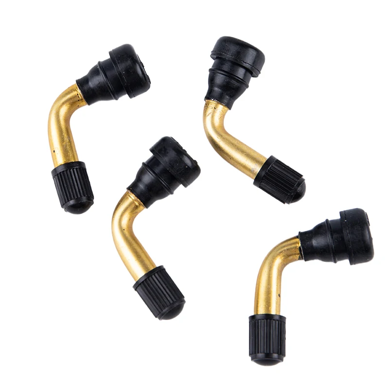 

HMA88-4Pcs Rubber Angle Valve For Tubeless Tires Nipple For Tubeless Disc Wheel Nipple