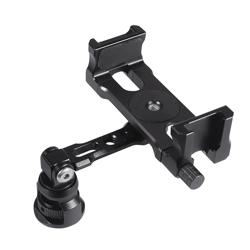 FEICHAO penjepit telepon seluler sepeda, klip penjepit untuk kamera Gopro Cage Rig/dengan dudukan sepatu dingin 1/4 untuk Tripod braket telepon seluler