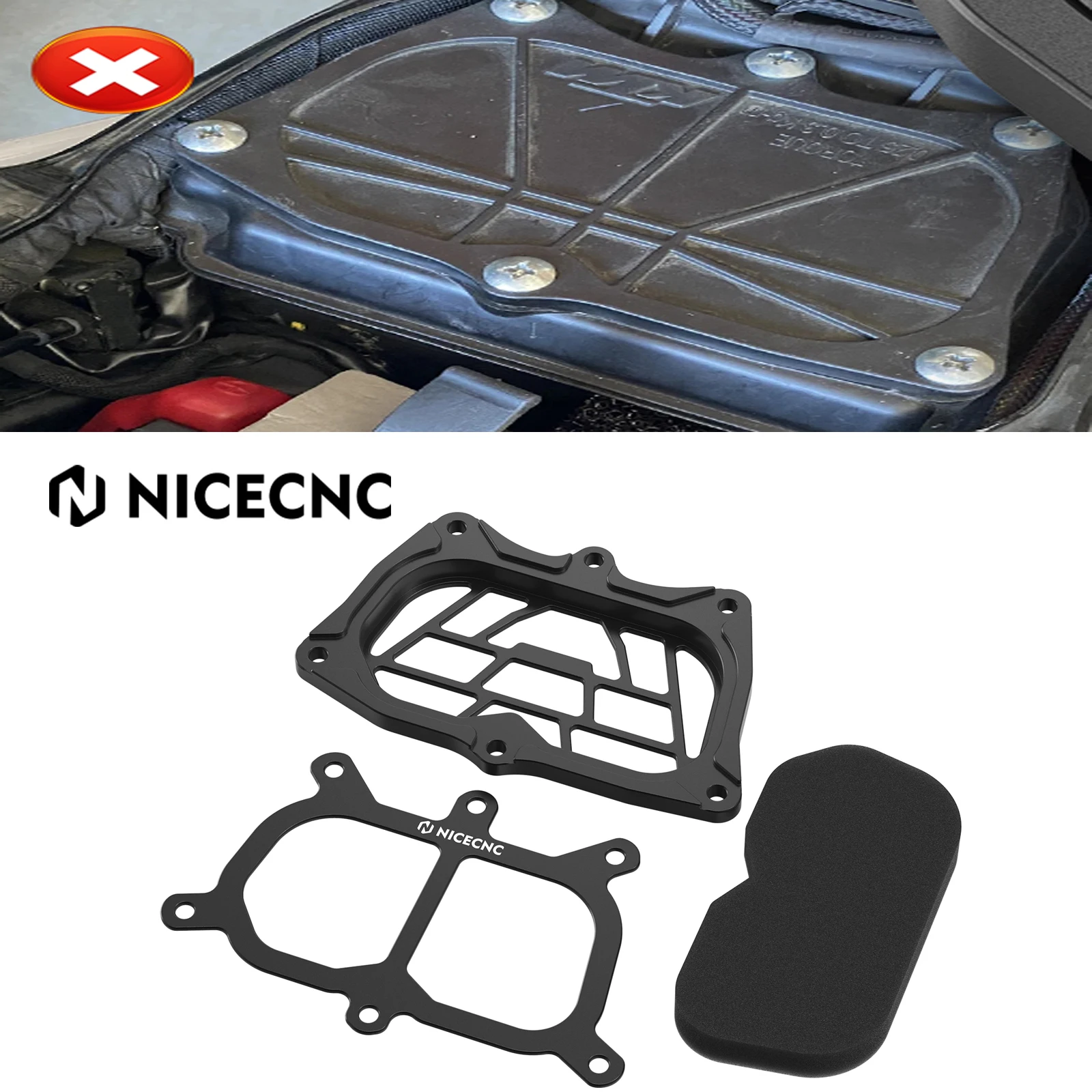 

For KTM 390 Adventure 2021-2024 NICECNC Open Air Box Cover Air Filter Air Box Lid Kit 390 Duke 125 Duke 200 250 Duke 2017-2023