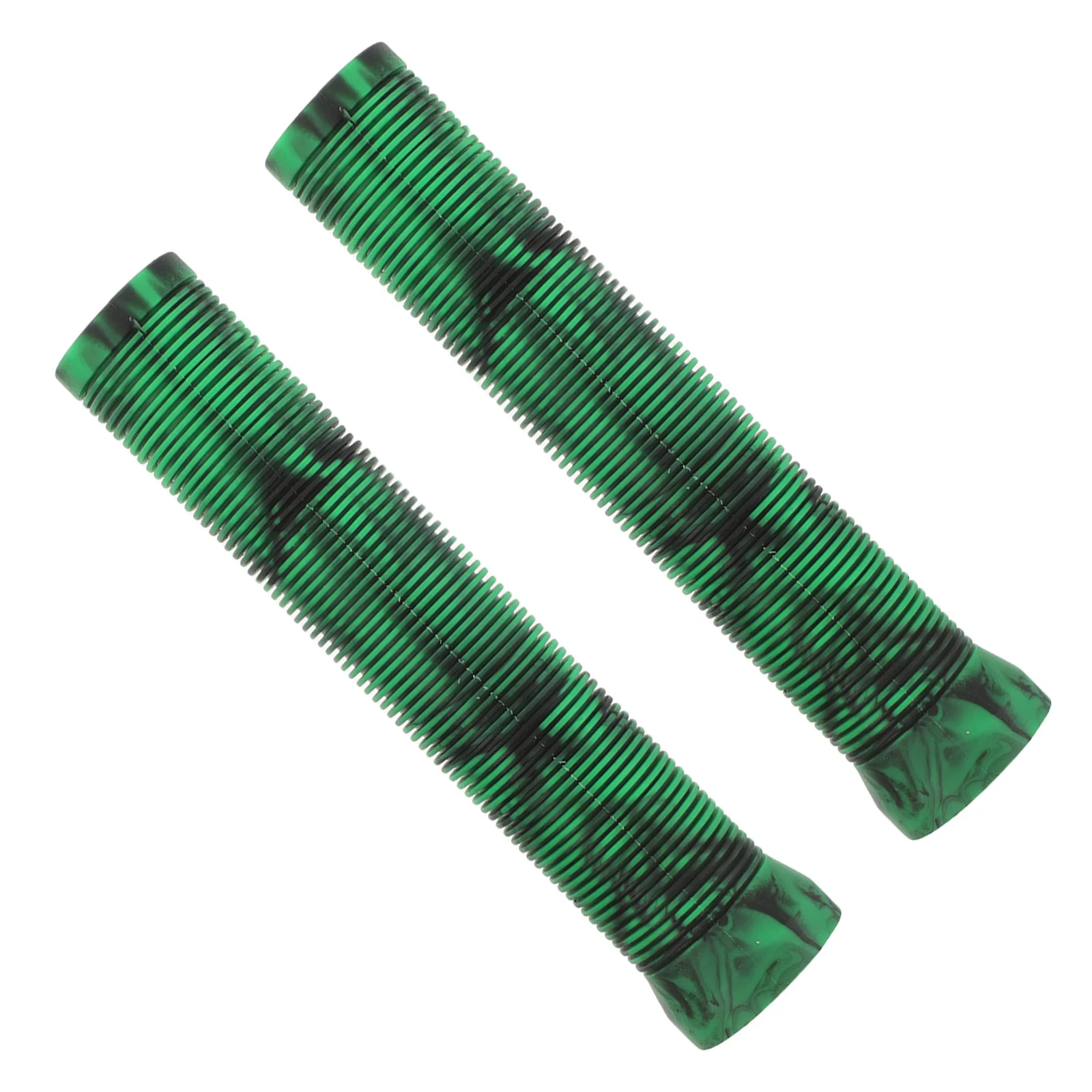 

2Pcs Rubber Bicycle Handlebar Grips Soft High Elasticity Non Slip Comfort Grip Covers for Universal Bike Scooter Green