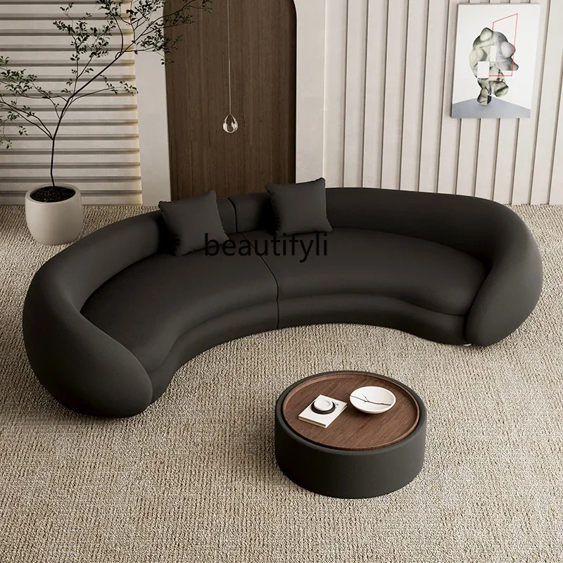 

YH8 Italian light luxury semi-circular curved sofa special-shaped senior designer beauty salon hotel reception