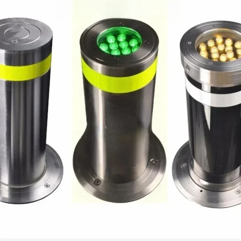 

Retractable Security Hydraulic Rising Road Blockers LED Light Automatic Bollard