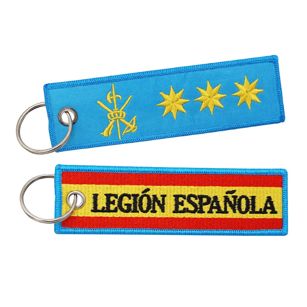 Legion Espanola Embroidered Keychain with Keyring