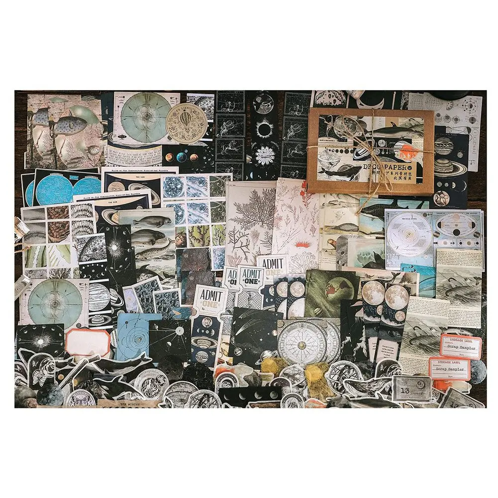 

HJ-200 шт. винтажный пакет с изображением слоемной бумаги для декупажа, набор для ненужного журнала, наклейки для планировщика для скрапбукинга (отборка)