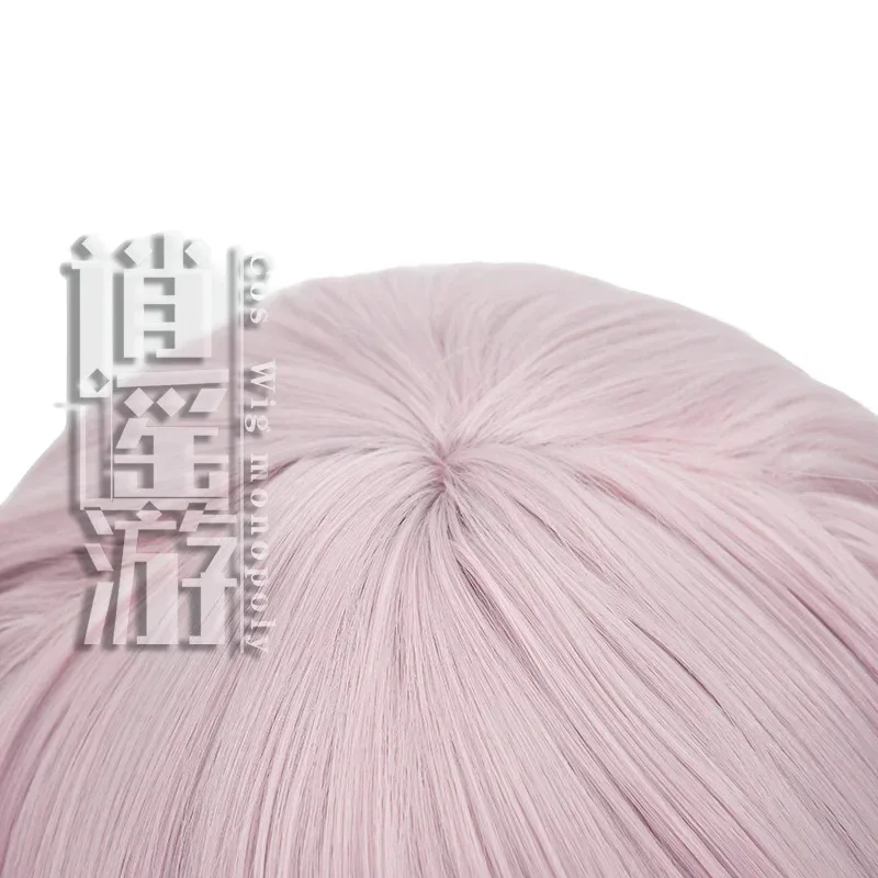 qq34Nanakusa Nazuna Cos 45CM Powder Gray Heat-resistant Synthetic Hair Halloween Party Anime Cosplay Wigs+wig Cap