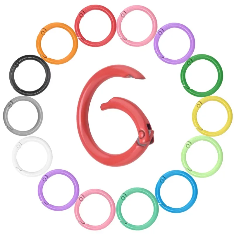 Alloy Quick-release Buckles, Spring-loaded Carabiners, O-rings, and Connector Keyrings