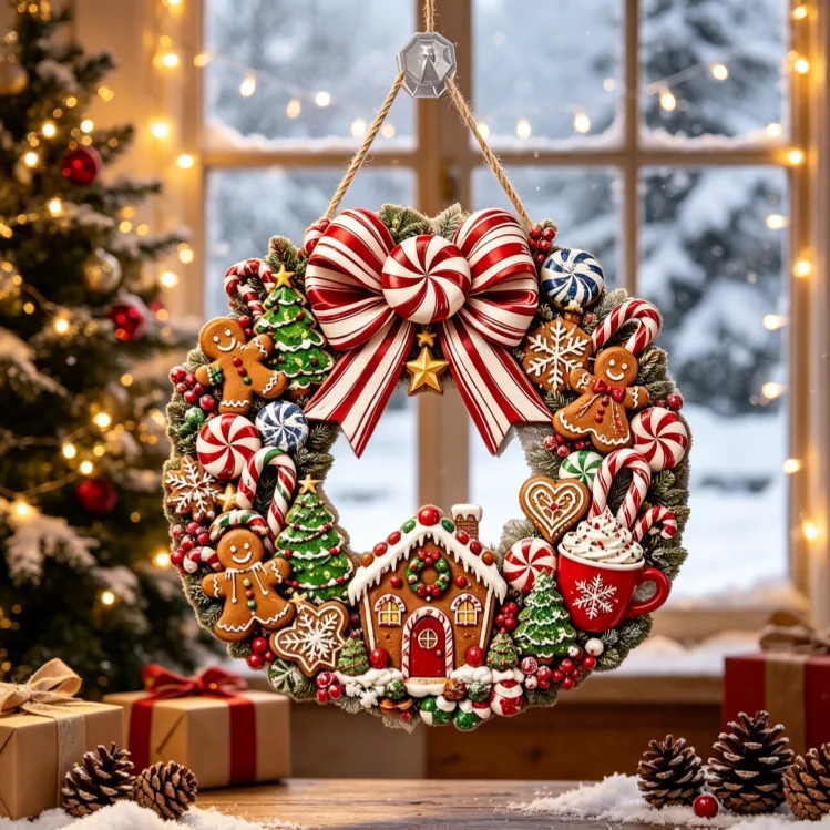 Home Fragrance Gingerbread - 1 Piece Large 2D Flat Christmas