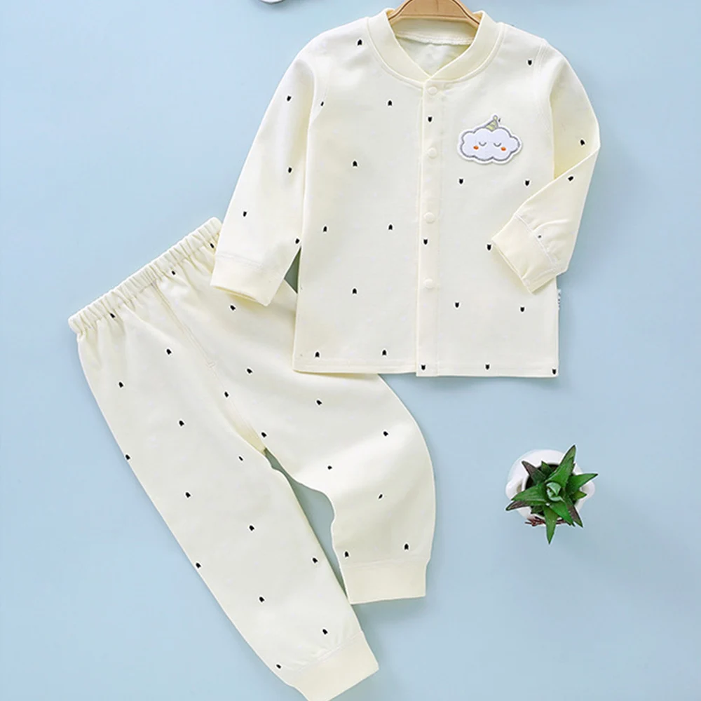 Baby Boy Outfit Set Cotton Spring Autumn Long Sleeve Tops + Pants Two Pieces Infant Newborn Girl Clothes image 2