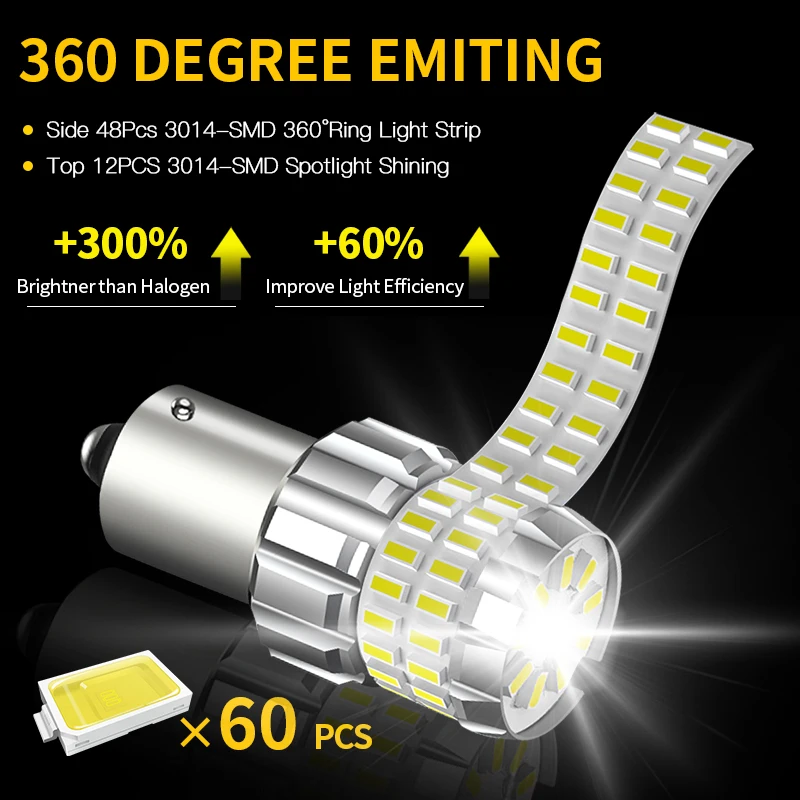 

2PCS For Audi A4 B5 B6 A8 D2 4D A6 C4/C5 S4 TT 8N S6 S8 RS6 RS4 1156 BA15S P21W 12V For Car LED Reverse Lights Bulbs DRL Canbus