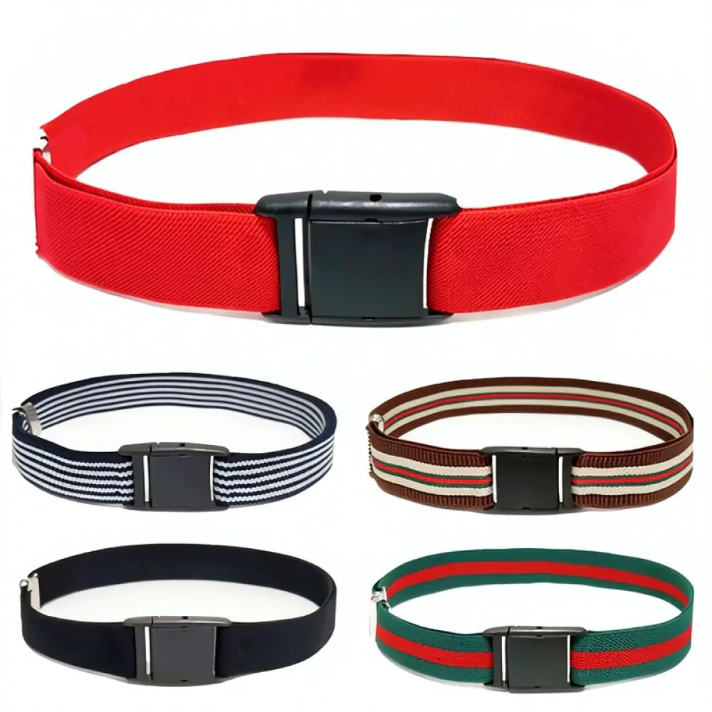 Adjustable No Buckle Belt For Women Elastic Invisible Waistband Stretchy Nylon Strap Casual Jeans Dress Fashion Decor