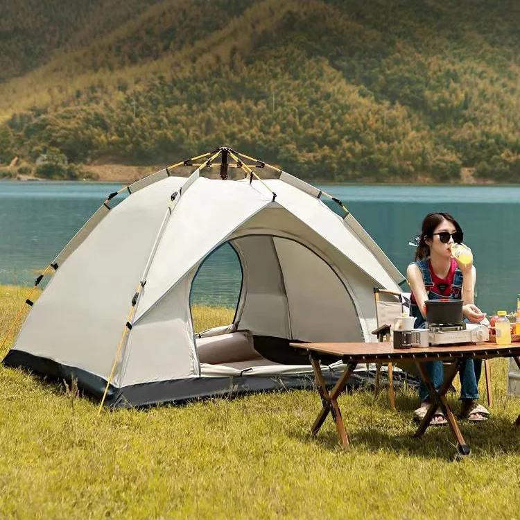 Tent Outdoor Portable Folding Automatic Camping Quick Open Camping Sunscreen Thickened Rainproof Tent Full Set Wholesale