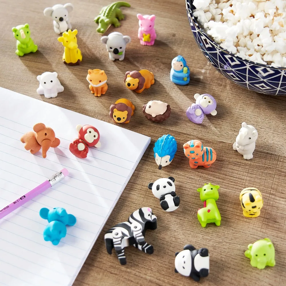 

Eraser Pals, Safari Theme, 25 Count