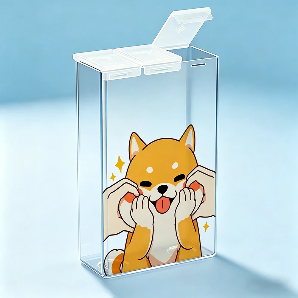 Cartoon Pet Cute Portable Cigarette Box Transparent Anti-Drop Moisture-Proof Soft Box Cigarette Protective Case Outdoor