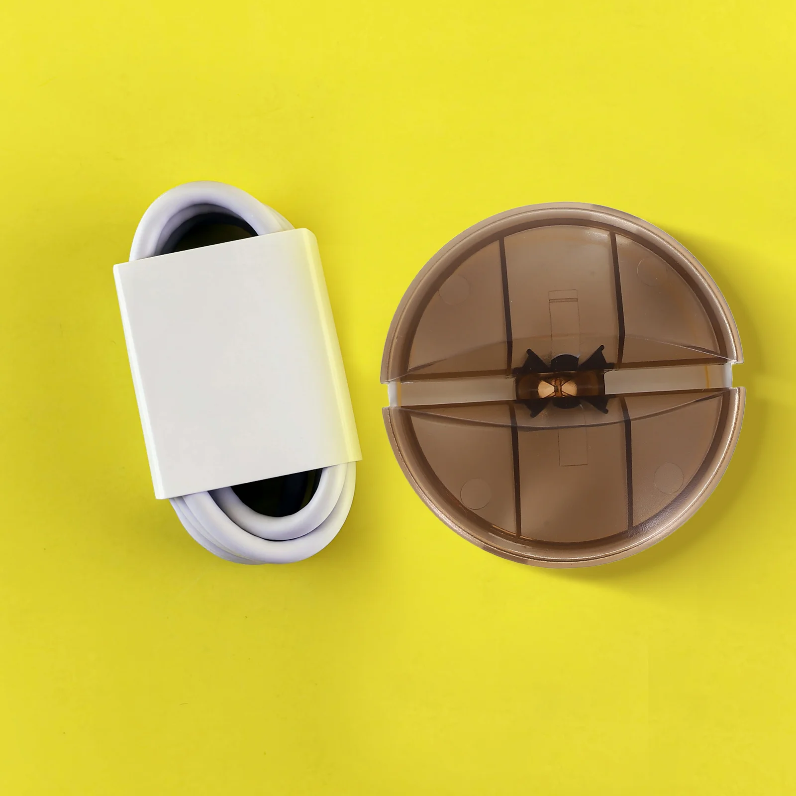 4 قطعة صندوق إدارة سلك الكابل كابل البيانات اللفاف المنظم المحمولة المدمجة سلك تخزين الحل خالية من التشابك #2